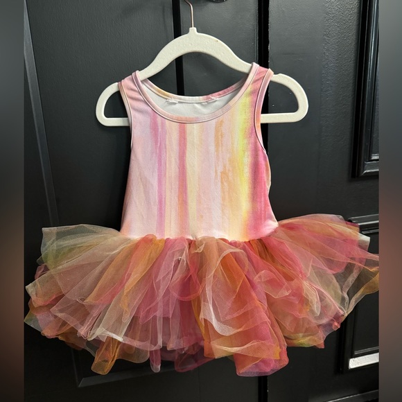 Iloveplum b.a.e. Watercolor tutu dress toddler girls 2T barely worn! - Picture 1 of 4